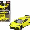 2020 Chevy Corvette Stingray, Yellow Metallic - Mini GT MGT00195-MJ - 1/64 Scale Diecast Car