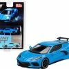 2020 Chevy Corvette Stingray, Rapid Blue - Mini GT MGT00251-MJ - 1/64 Scale Diecast Model Toy Car
