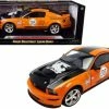 2008 Ford Shelby Mustang #08 Terlingua Racing Team, Orange With Black Stripes - Shelby Collectibles SC297OR - 1/18 Scale Diecast Model Toy Car